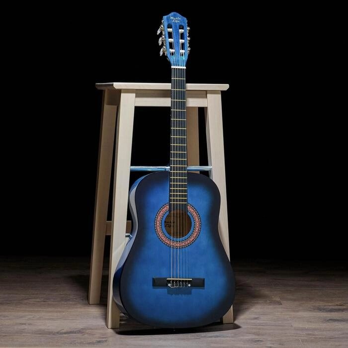 Гитара классическая Music Life GQD-H38Y, синяя, 97 см от компании Интернет - магазин Flap - фото 1