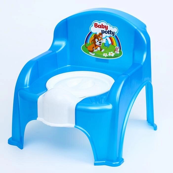 Горшок-стульчик с крышкой, цвет МИКС от компании Интернет - магазин Flap - фото 1