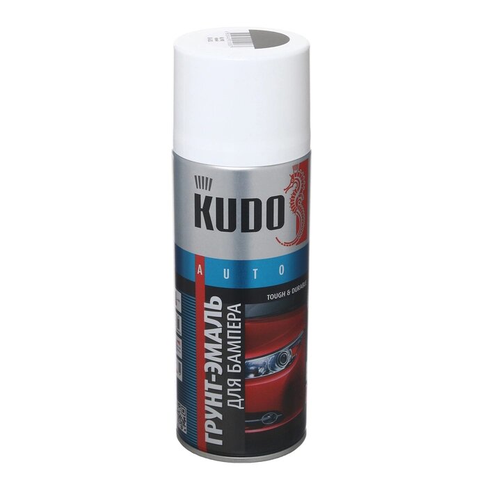 Грунт-эмаль для бампера KUDO, RAL9005, черный, 520 мл, аэрозоль KU-6202 от компании Интернет - магазин Flap - фото 1