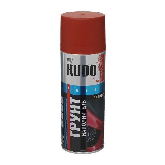 Грунт наполнитель акриловый 1К KUDO, 520 мл, красно-коричневый, аэрозоль от компании Интернет - магазин Flap - фото 1