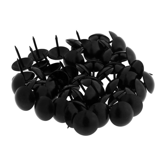 Гвозди ТУНДРА, декоративные, 19х22 мм, черные, 200 шт от компании Интернет - магазин Flap - фото 1