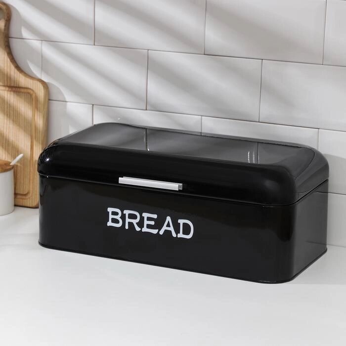 Хлебница металлическая, 422417 см, цвет чёрный от компании Интернет - магазин Flap - фото 1