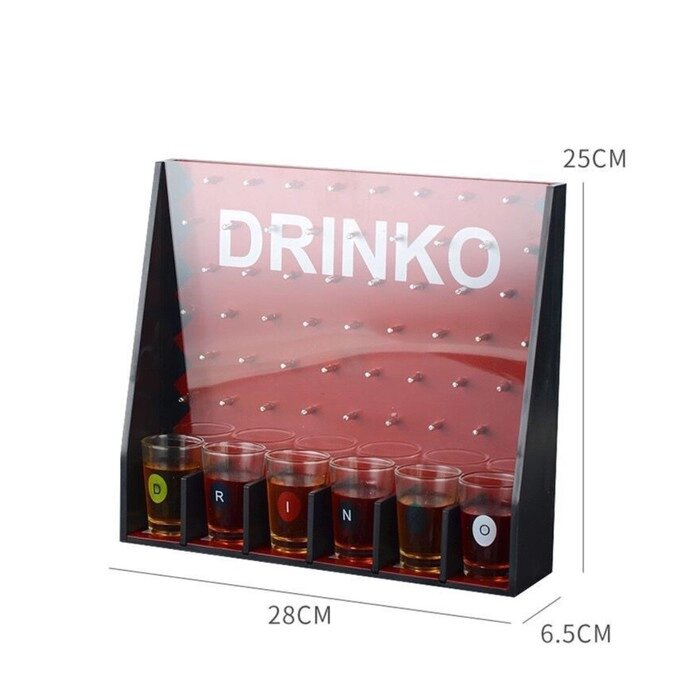Игра "Drinko", 6 стопок, 26 х 28 см от компании Интернет - магазин Flap - фото 1
