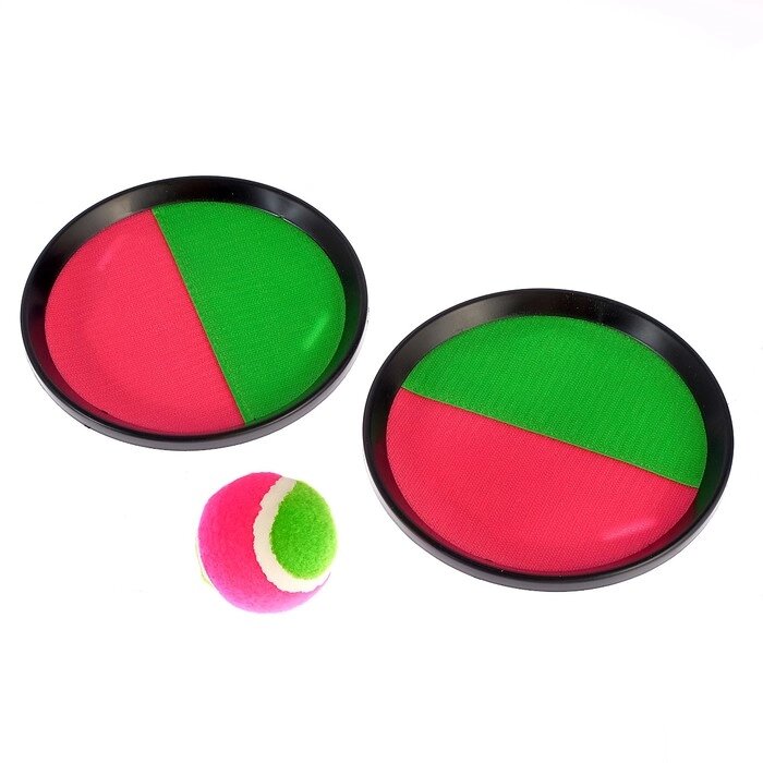 Игра «Поймай мяч», на липучках, диаметр 18,5 см от компании Интернет - магазин Flap - фото 1