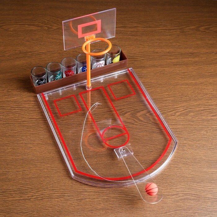 Игра "Пьяный баскетбол", 6 стопок, 30 х 22 см от компании Интернет - магазин Flap - фото 1
