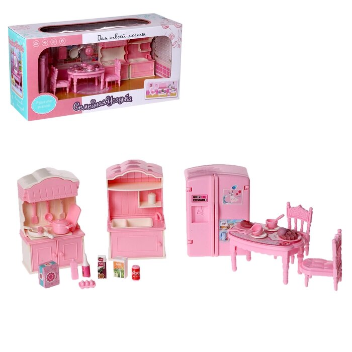 Игровой набор мебели для кукол «Семейная усадьба: столовая» от компании Интернет - магазин Flap - фото 1