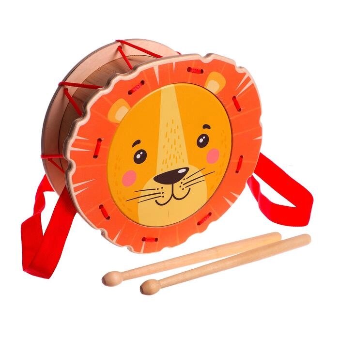 Игрушечный барабан «Львёнок» от компании Интернет - магазин Flap - фото 1