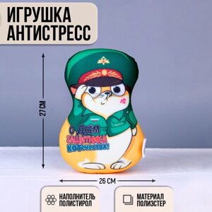 Игрушка антистресс "С днем защитника Котечества!