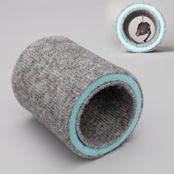 Игрушка-когтеточка "Кошки-мышки", ковролин, 16 х 9 см,  микс цветов от компании Интернет - магазин Flap - фото 1
