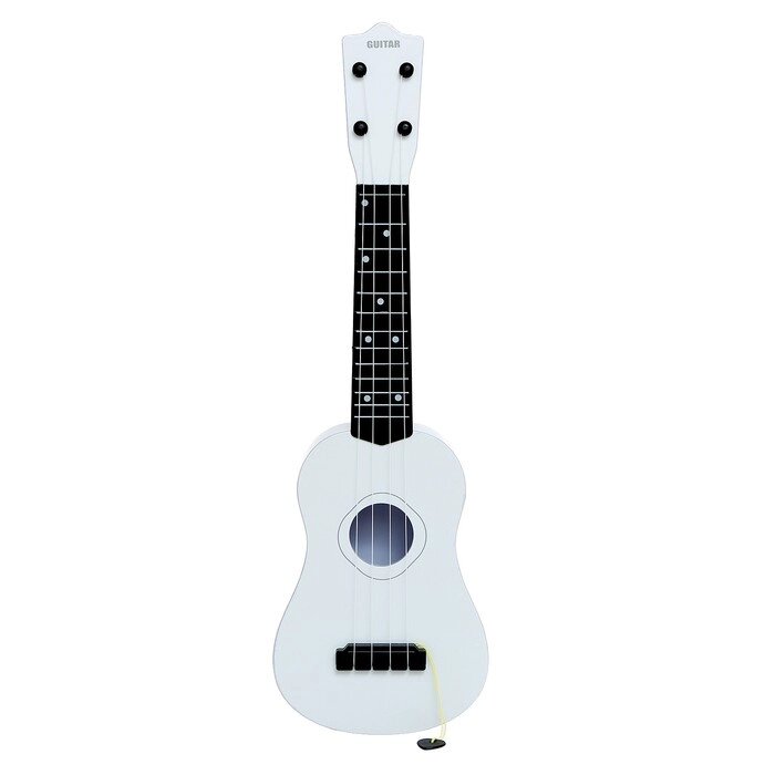 Игрушка музыкальная - гитара «Стиль», 4 струны, 57 см., цвет белый от компании Интернет - магазин Flap - фото 1