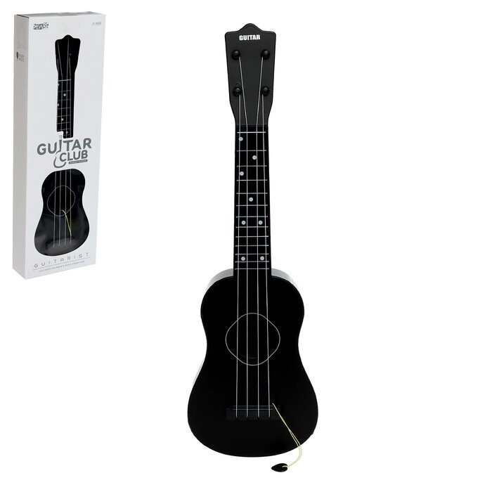 Игрушка музыкальная - гитара «Стиль», 4 струны, 57 см., цвет чёрный от компании Интернет - магазин Flap - фото 1
