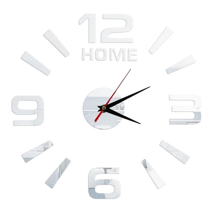 Интерьерные часы-наклейка «Home», 60 х 60 см от компании Интернет - магазин Flap - фото 1