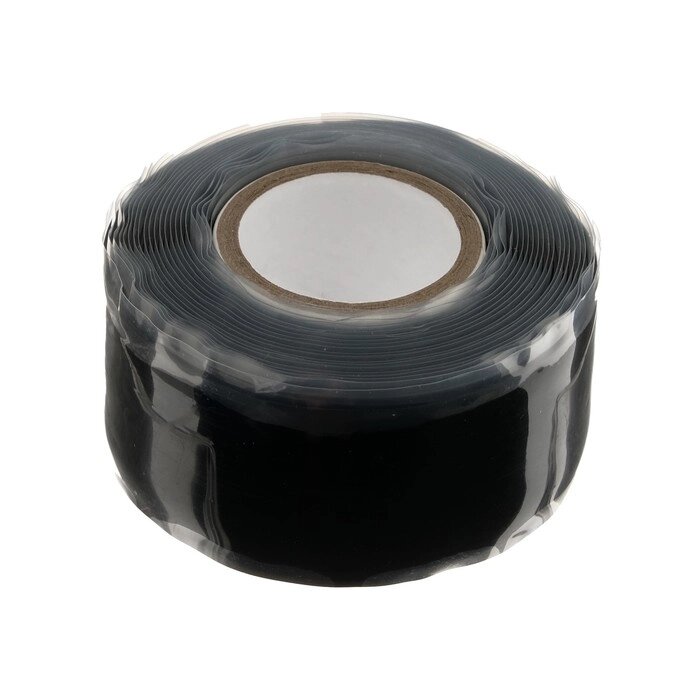 Изолента самовулканизирующаяся Smartbuy, 25 мм х 3 м, 500 мкм, силикон, черная от компании Интернет - магазин Flap - фото 1