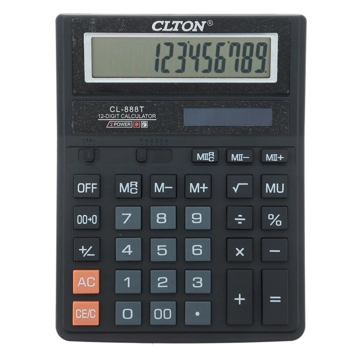 Калькулятор настольный, 12 - разрядный, CL - 888T от компании Интернет - магазин Flap - фото 1