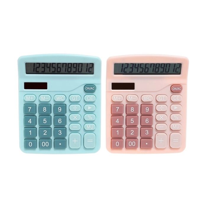 Калькулятор настольный 12-разрядный, МИКС от компании Интернет - магазин Flap - фото 1