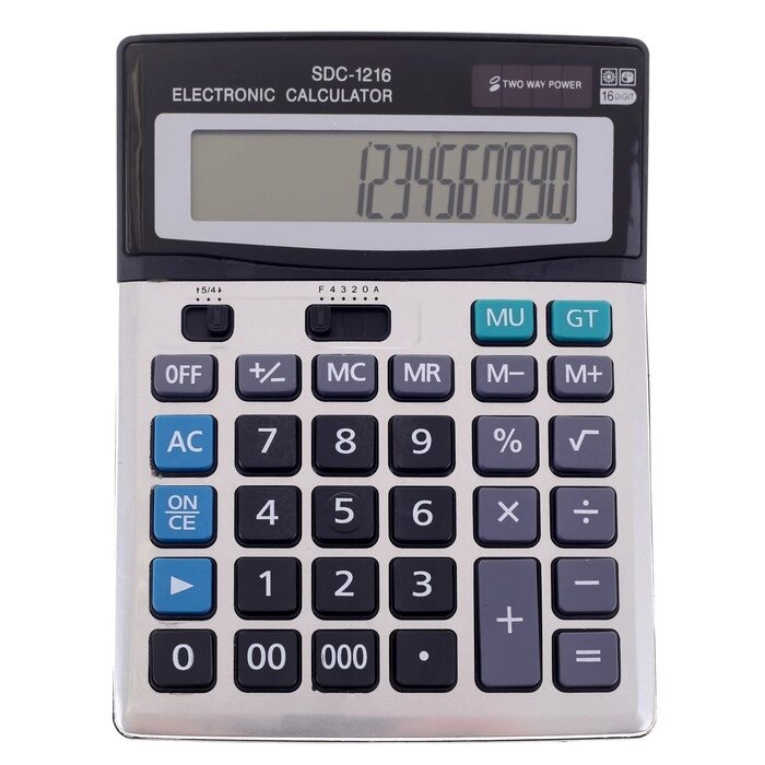 Калькулятор настольный, 16 - разрядный, SDC - 1216 от компании Интернет - магазин Flap - фото 1
