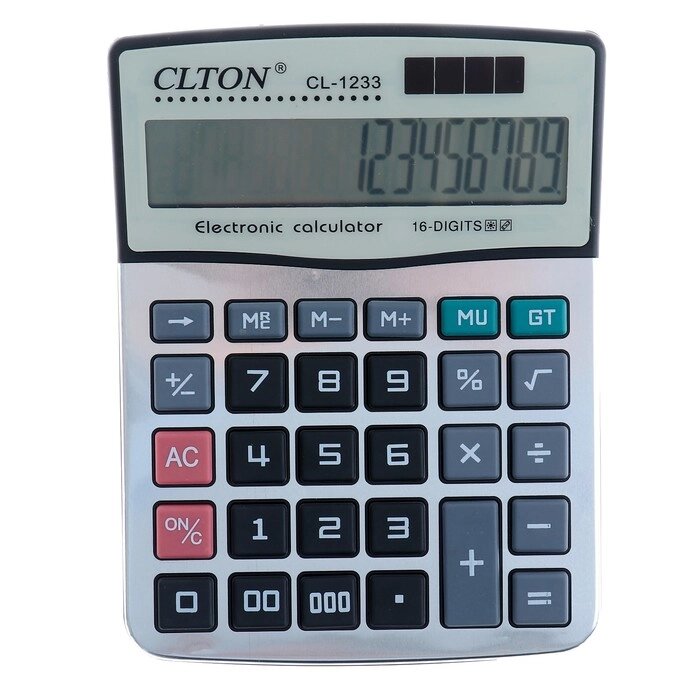 Калькулятор настольный, Clton CL-1233, 16-разрядный от компании Интернет - магазин Flap - фото 1