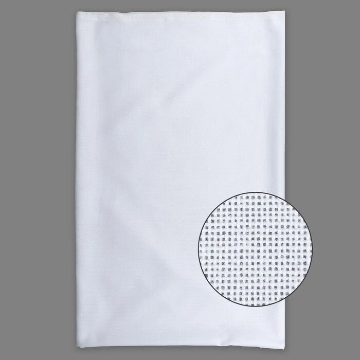 Канва для вышивания, равномерного переплетения, 100  150 см, цвет белый от компании Интернет - магазин Flap - фото 1