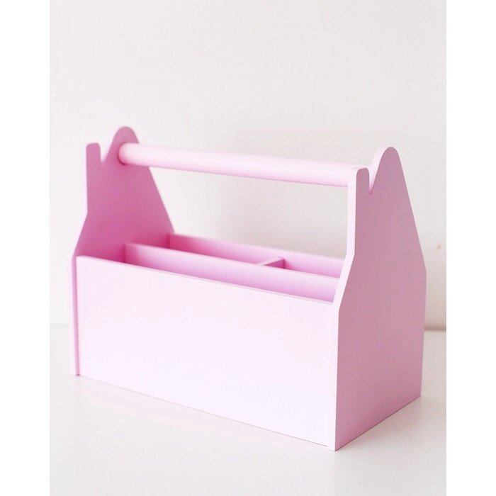 Карандашница «Домик», розовая от компании Интернет - магазин Flap - фото 1