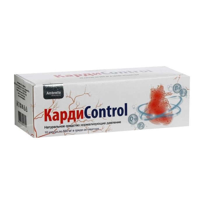 Карди Control, натуральное средство нормализующее давление, 10 капсул по 500 мг в среде-активаторе от компании Интернет - магазин Flap - фото 1