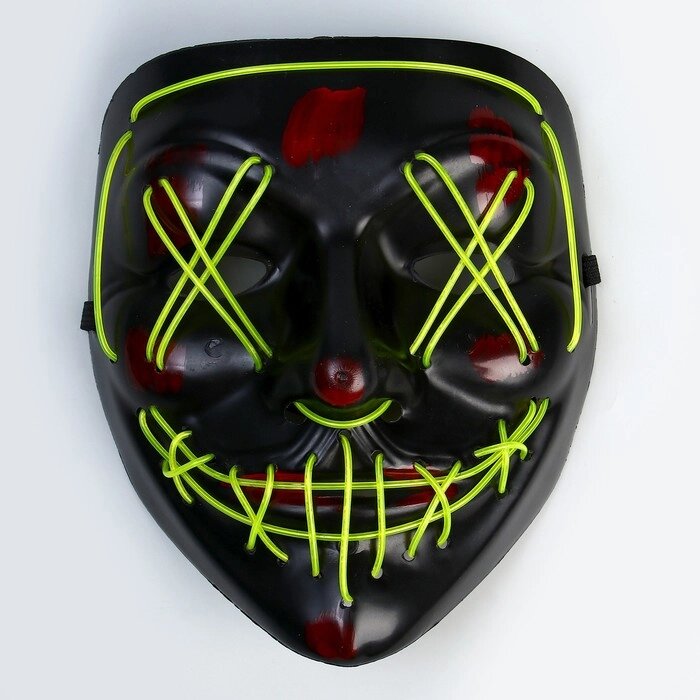 Карнавальная маска «Гай Фокс», световая от компании Интернет - магазин Flap - фото 1