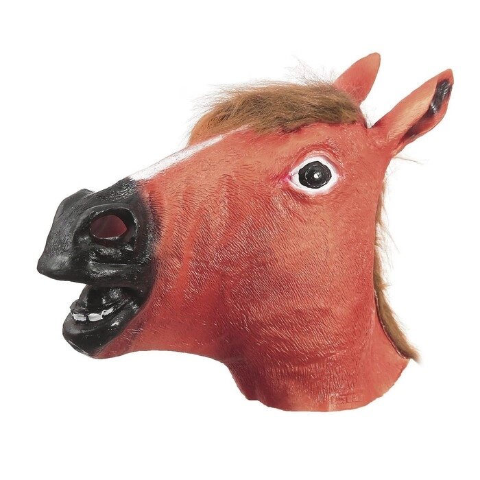 Карнавальная маска «Лошадь», цвет коричневый от компании Интернет - магазин Flap - фото 1