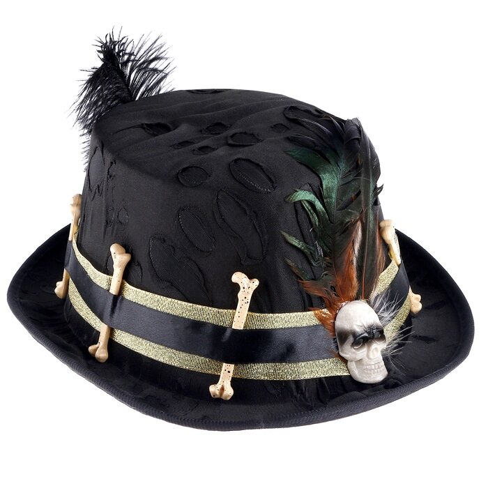 Карнавальная шляпа "Пират" с пером, р-р 56-58 от компании Интернет - магазин Flap - фото 1