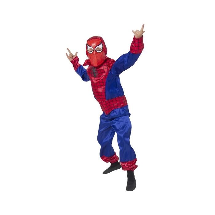 Карнавальный костюм «Человек-паук», текстиль, размер 26, рост 104 см от компании Интернет - магазин Flap - фото 1