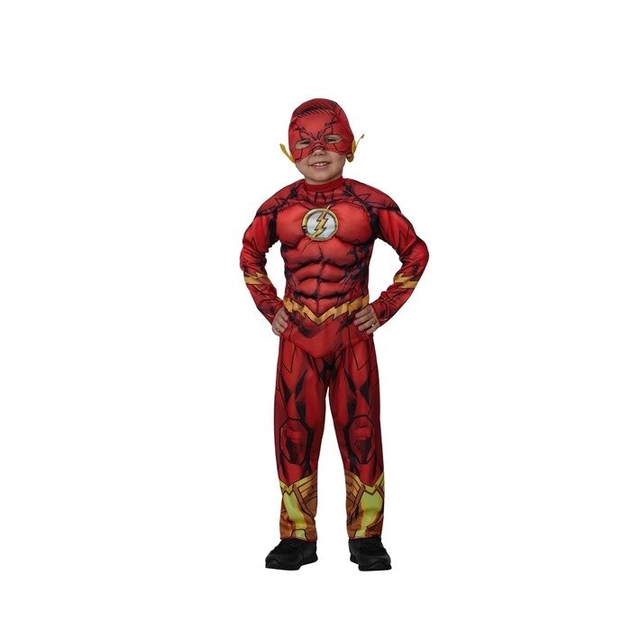 Карнавальный костюм "Флэш" с мускулами Warner Brothers р. 122-64 от компании Интернет - магазин Flap - фото 1
