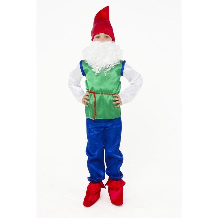 Карнавальный костюм «Гном», текстиль, размер 32, рост 122 см от компании Интернет - магазин Flap - фото 1