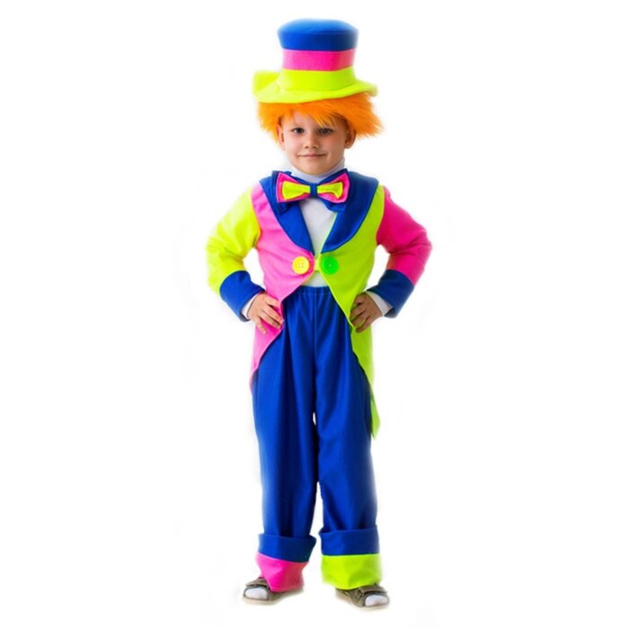Карнавальный костюм "Клоун в шляпе", 3-5 лет, рост 104-116 см от компании Интернет - магазин Flap - фото 1