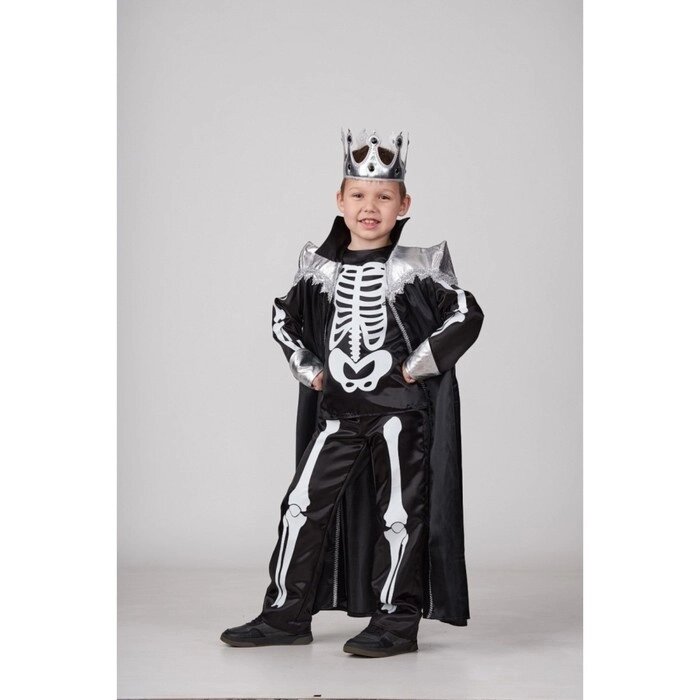 Карнавальный костюм «Кощей Бессмертный», рост 140 см, р. 68: сорочка, брюки, плащ, корона от компании Интернет - магазин Flap - фото 1