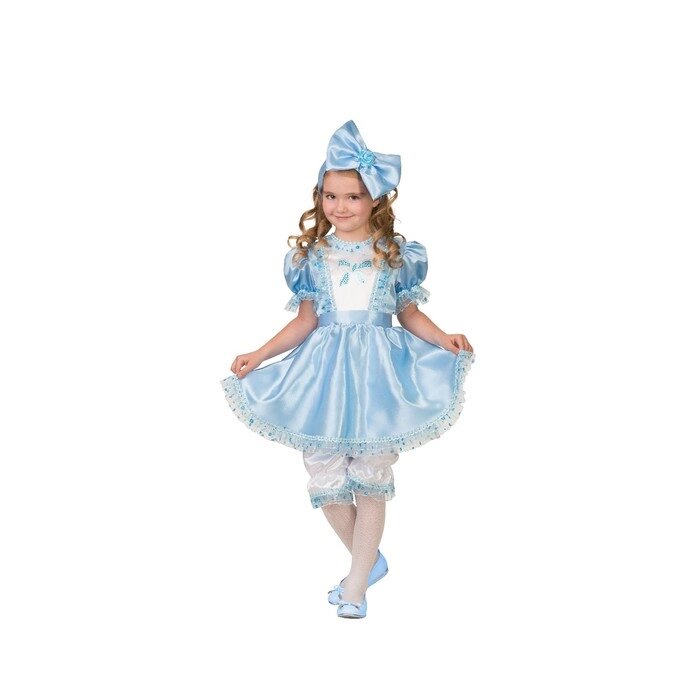 Карнавальный костюм «Мальвина», платье, повязка, р. 34, рост 134 см от компании Интернет - магазин Flap - фото 1