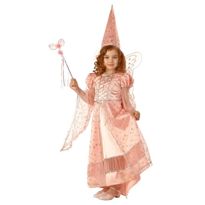 Карнавальный костюм «Сказочная фея», р. 34, рост 134 см, цвет розовый от компании Интернет - магазин Flap - фото 1