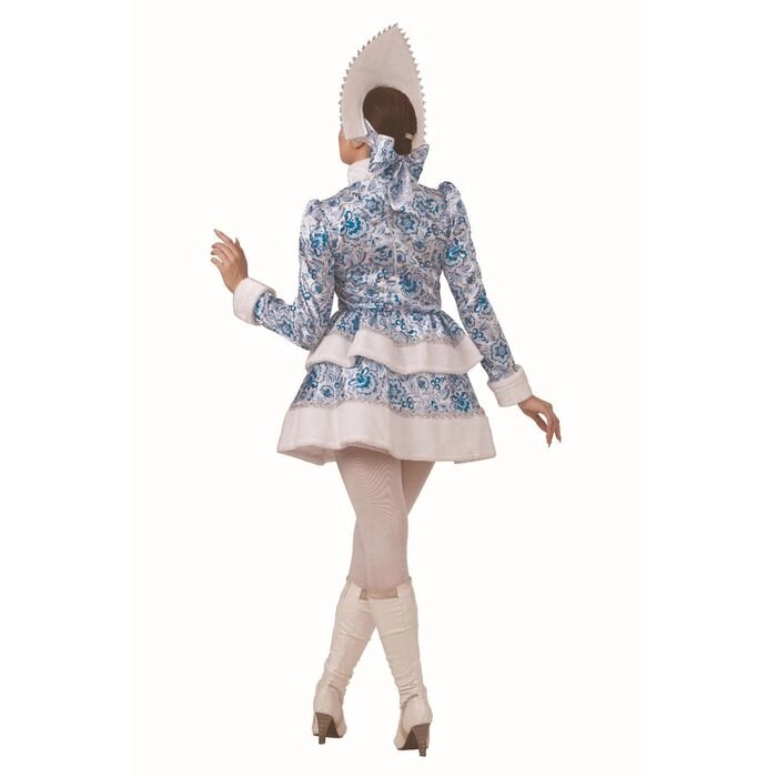 Карнавальный костюм «Снегурочка», голубые узоры, размер 46, рост 170 см от компании Интернет - магазин Flap - фото 1