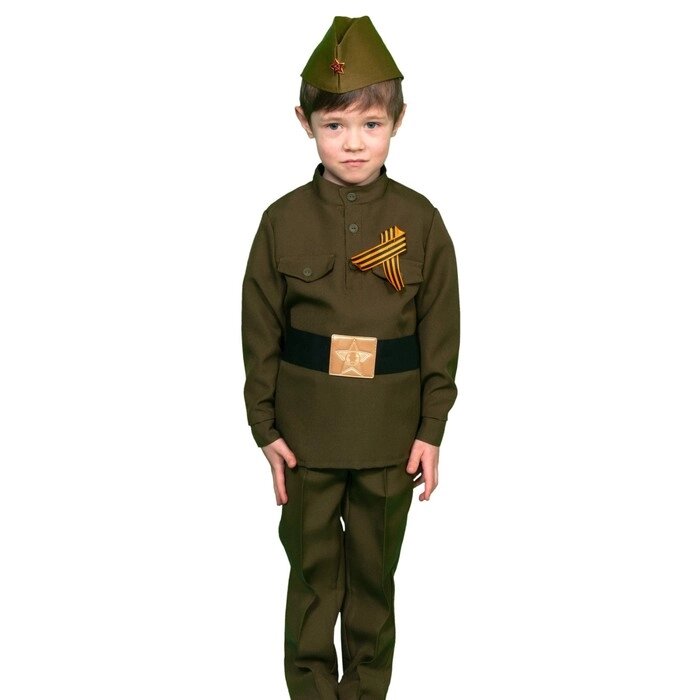 Карнавальный костюм «Солдатик в брюках», рост 110–116 см от компании Интернет - магазин Flap - фото 1