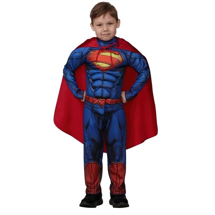 Карнавальный костюм "Супермэн" с мускулами Warner Brothers р. 134-68 от компании Интернет - магазин Flap - фото 1