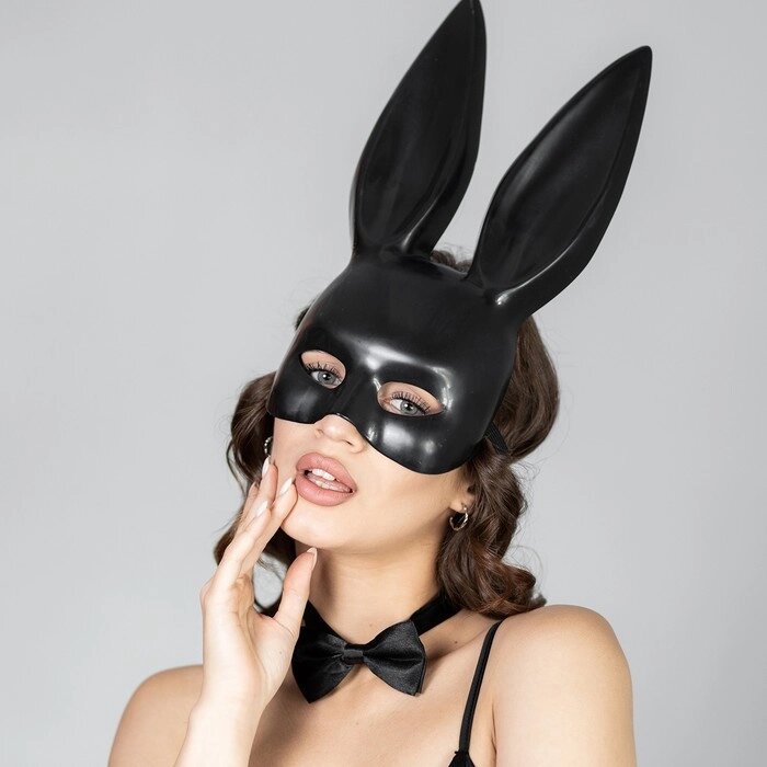 Карнавальный набор «Послушная зайка» маска, бабочка от компании Интернет - магазин Flap - фото 1
