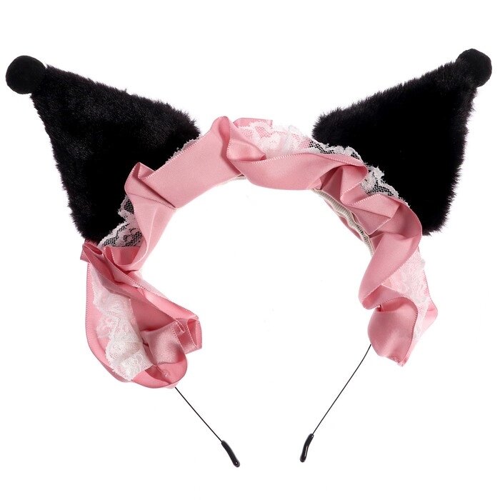 Карнавальный ободок «Ушки» с розовой повязкой от компании Интернет - магазин Flap - фото 1