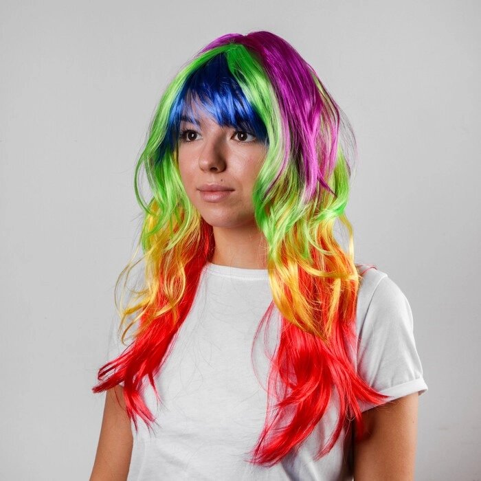 Карнавальный парик «Цветной», 120 г от компании Интернет - магазин Flap - фото 1