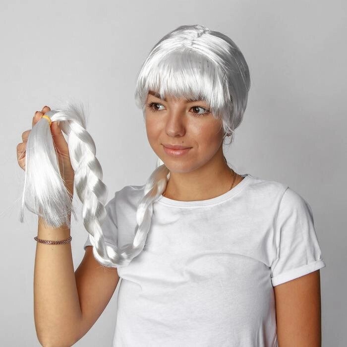 Карнавальный парик «Красотка», с косой от компании Интернет - магазин Flap - фото 1