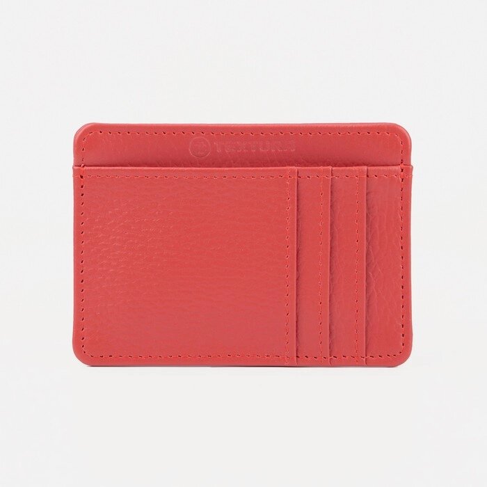 Картхолдер TEXTURA, цвет красный от компании Интернет - магазин Flap - фото 1