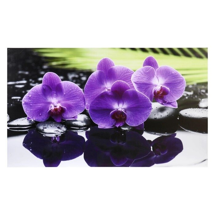 Картина-холст на подрамнике "Орхидеи" 60х100 см от компании Интернет - магазин Flap - фото 1