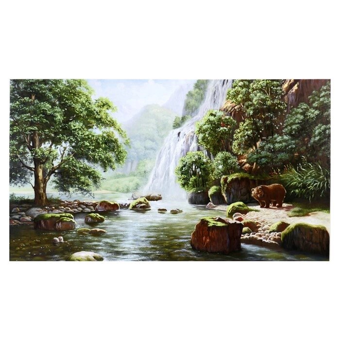 Картина-холст на подрамнике "Спуск к реке" 60х100 см от компании Интернет - магазин Flap - фото 1