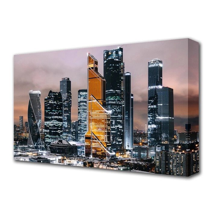 Картина на холсте "Блеск небоскребов" 60*100 см от компании Интернет - магазин Flap - фото 1