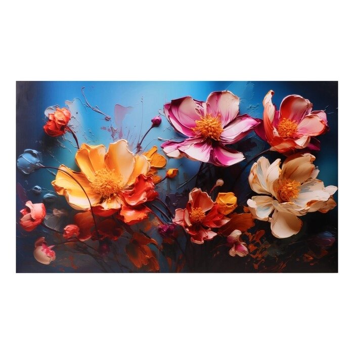 Картина на холсте "Цветы" 60*100 см от компании Интернет - магазин Flap - фото 1
