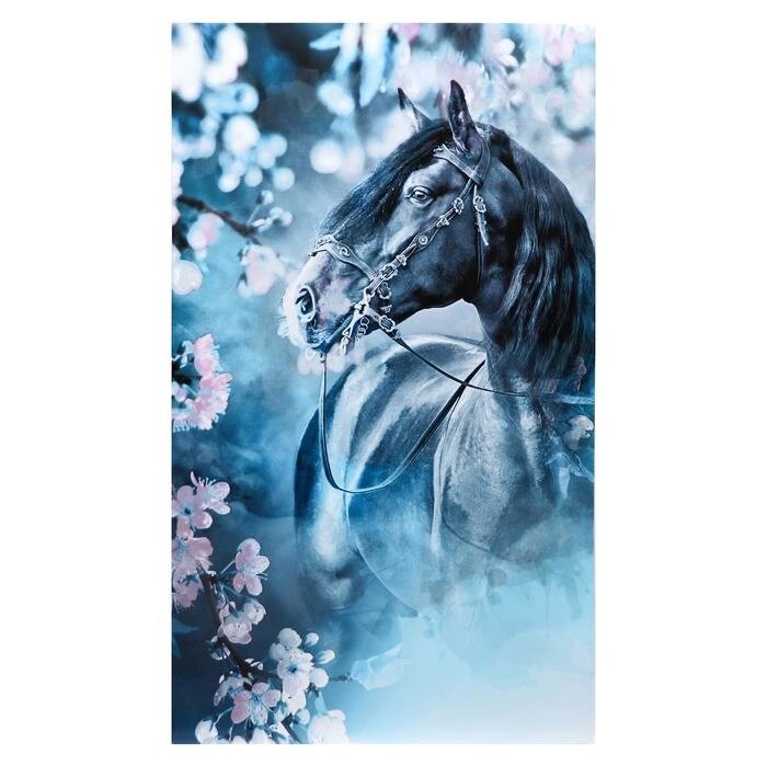 Картина на холсте "Конь в сказочном лесу" 60х100 см от компании Интернет - магазин Flap - фото 1
