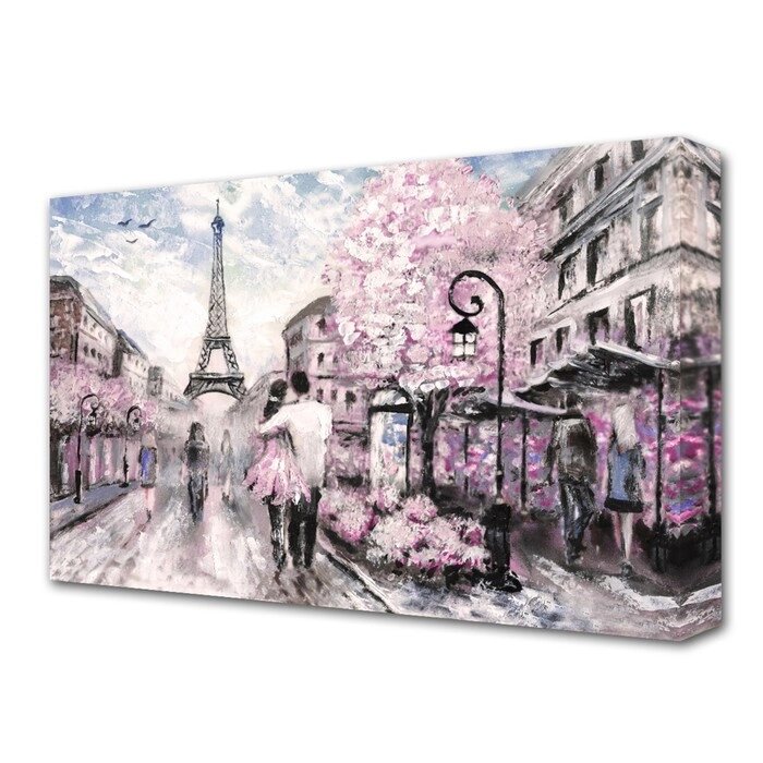 Картина на холсте "Любовь в Париже" 60*100 см от компании Интернет - магазин Flap - фото 1