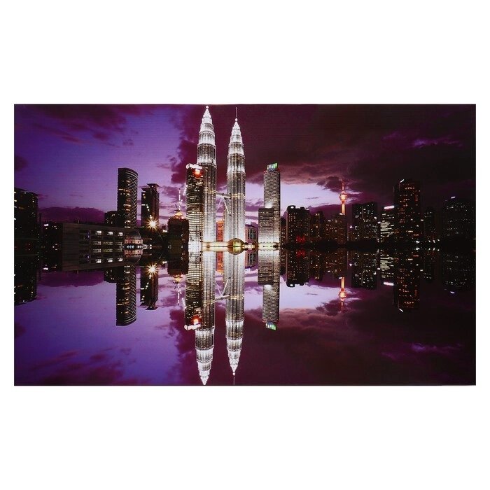 Картина на холсте "Ночной мегаполис" 60х100 см от компании Интернет - магазин Flap - фото 1