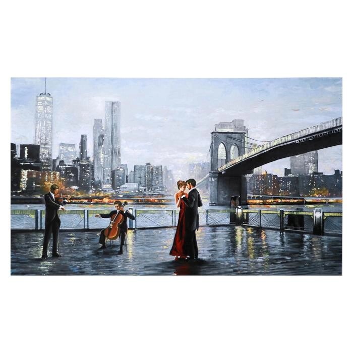 Картина на холсте "Вечер в Нью-Йорке" 60х100 см от компании Интернет - магазин Flap - фото 1